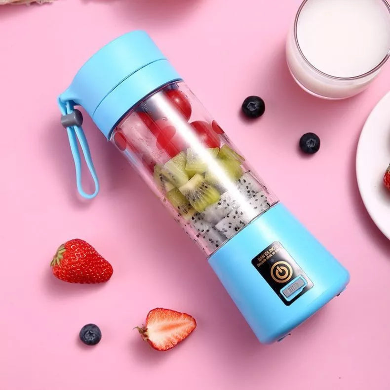 Mini Liquidificador Portátil Shake Com 6 Laminas Acompanha Cabo USB