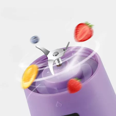 Mini Liquidificador Portátil Shake Com 6 Laminas Acompanha Cabo USB