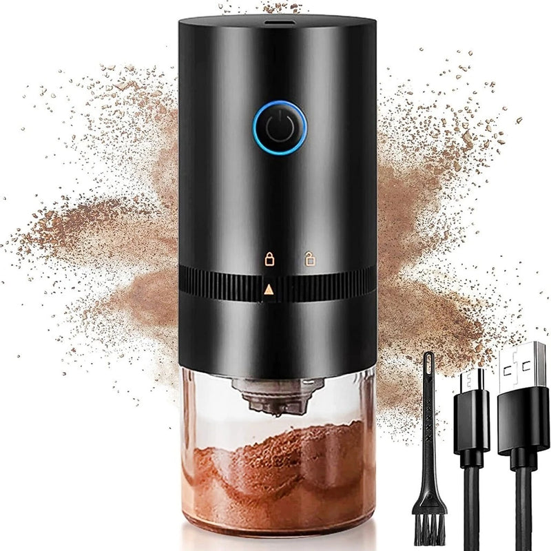 CoffeeGrind Pro – Moedor de Café Elétrico Portátil com Carga USB-C